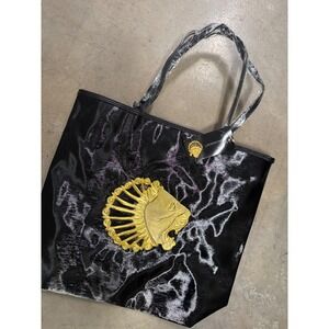 Metropolitan Museum‎ of Art Black Patent Lion Head Tote Bag